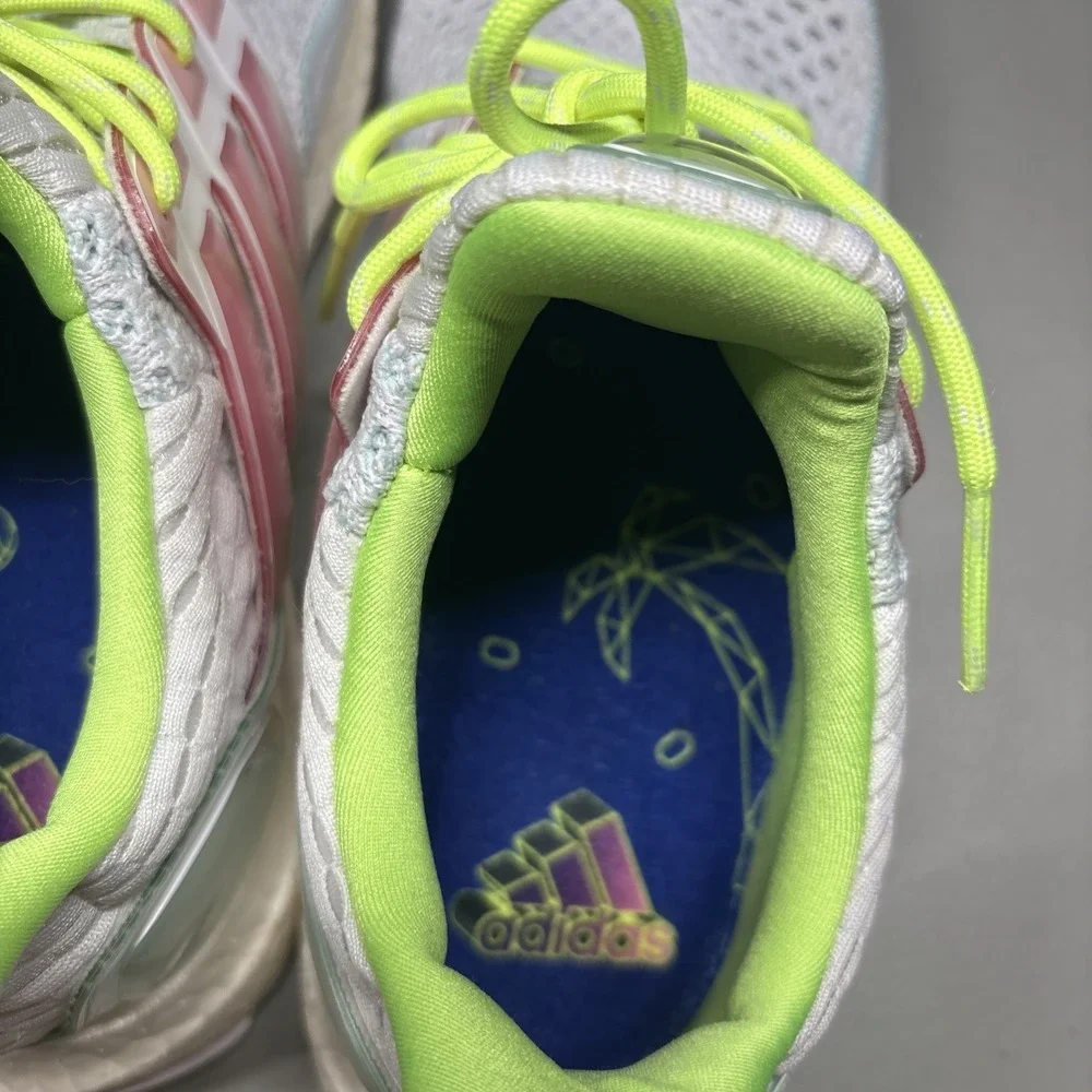 Adidas Ultra Boost 1.0 Cloud 8.5 White Bliss Pink Lucid Lemon Running Sneakers